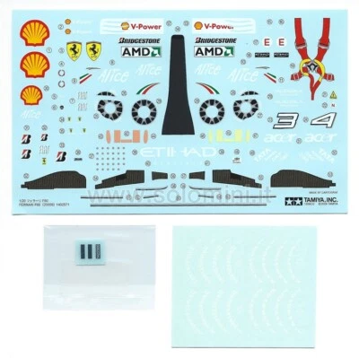 Decal 1:20 2009 FERRARI F60 #3 F.Massa #4 K.Raikkonen [TAMIYA] original NEW - Immagine 1 di 3