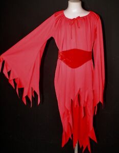 Adult Red Devil Costume Halloween Fancy Dress One size M-L Ladies Men