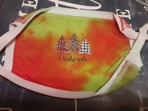 Tie Dye Christmas Mask - Picture 1 of 1