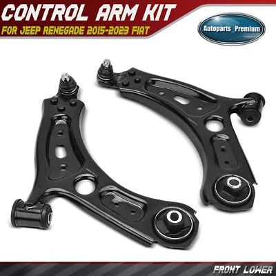 2x Conjunto de brazo de control inferior delantero y rótula para Jeep Renegade 15-23 Fiat 500X Foto 1 de 4