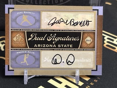 2012 SP Signature Dual Signatures #AZST1 Andrew Aplin/Jake Barrett Auto  - Image 1 of 2