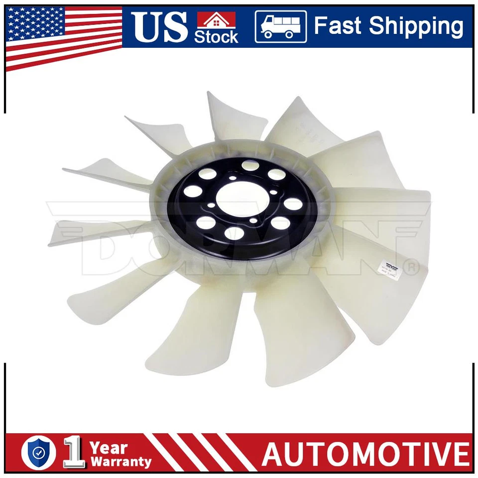 Ventilador de refrigeração radiador motor Dorman 11 lâminas para Ford Lincoln caminhão SUV picape PZ - Imagem 1 de 3