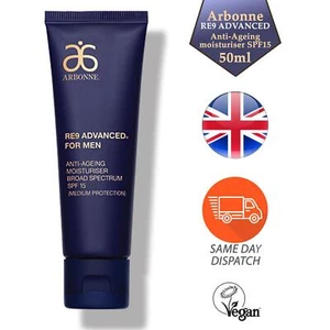 Arbonne Re9 Advanced Men Anti-Ageing Moisturiser SPF15 Refresh Lightweight 50ml - Picture 1 of 4