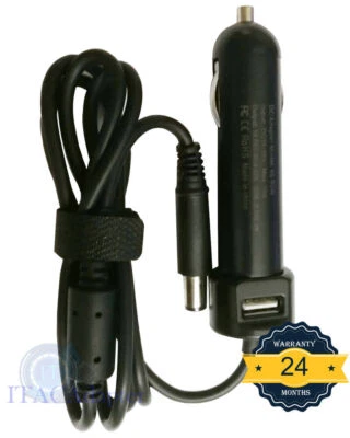 90W 19.5V 4.62A DC Car Charger Adapter For Dell Latitude 14 E7450 E7440 E7240 - Image 1 of 3