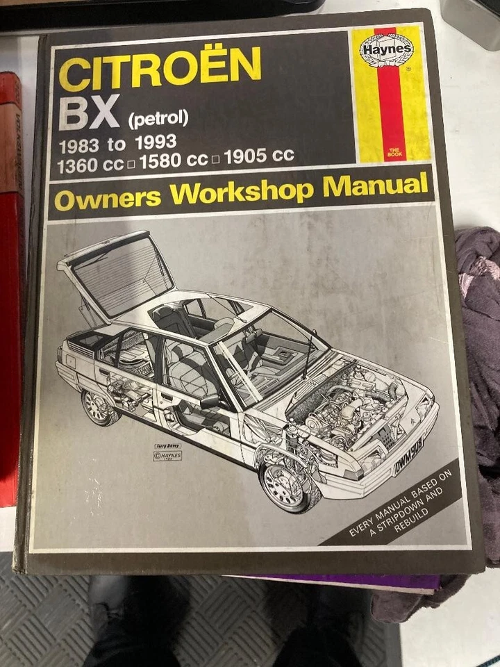 Citroen BX Haynes Manual 1983 To 1989 Petrol Repairs  Workshop - Image 1 of 1