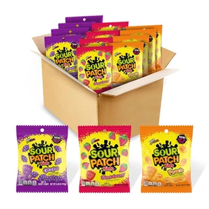 Fruit Flavors Soft & Chewy Candy Variety Pack, Peach, Grape, Strawberry, 12 Bags - Picture 1 of 9