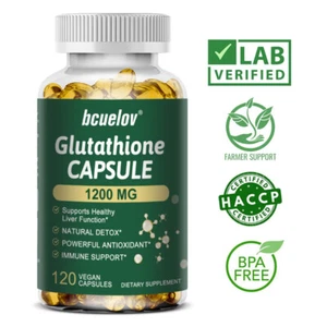 L-Glutathion 1200mg Kapseln Leber Gesundheit Starkes Antioxidans, Anti UV-Strahlung - Bild 1 von 11