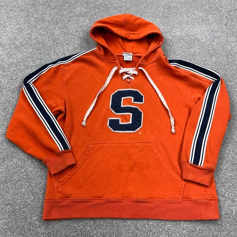 Syracuse Orange Hoodie Men Medium Hooded Sweatshirt Sweater Adult Tied Front * Cover