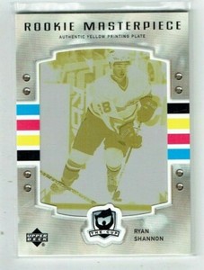 06-07 UD Upper Deck The Cup  Ryan Shannon  1/1  Printing Plate  Rookie