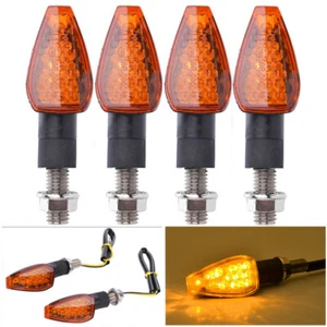 4x Motorcycle Mini 14 LED Rear Turn Signal Light Indicator Blinker Universal - Bild 1 von 12