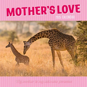 Mother's Love - 2025 Square Wall Calendar Pets Animals 16 Months Planner Gift - Picture 1 of 4