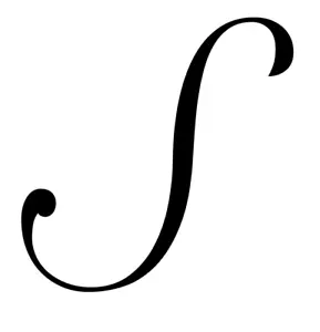 S Monogram Initial Letter Roundhand Font Vinyl Decal Sticker a1933 - Picture 1 of 39