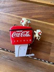 Enesco (571512) Coca-Cola "Have a Coke and a Smile" Mice Soda Fountain Ornament - Picture 1 of 6