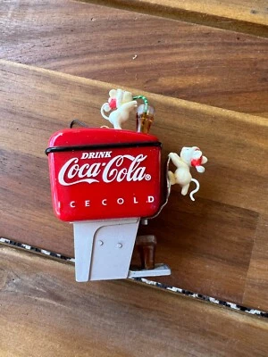 Enesco (571512) Coca-Cola "Have a Coke and a Smile" Mice Soda Fountain Ornament - Image 1 of 4