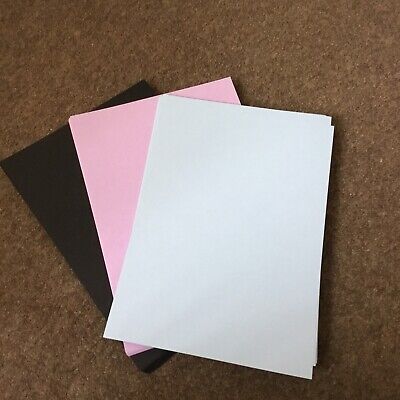 Coloured Card - Black, Blue, Lilac A4 : Approx 50 Sheets (Card 11) • 2.85€