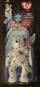 McDonald's TY Beanie Baby Glory The Bear USA Birthday July 4, 1997 Collectible - Picture 1 of 2