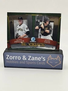 Quinn Priester Henry Davis 2022 Bowman Draft Chrome BJ-10 Blackjack | Pirates - Picture 1 of 2