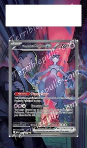 Pokemon Extended Art Inserts für PSA Slabs - Mewtwo EX 231 Destined Rivals - Bild 1 von 2