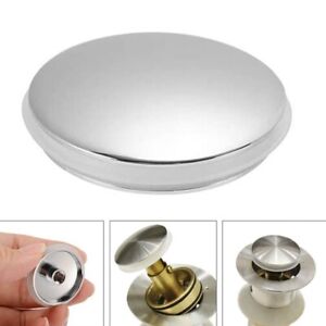 38mm Replacement Sink / Basin Waste Plug Cap Easy-Pop Up Click Clack Chrome