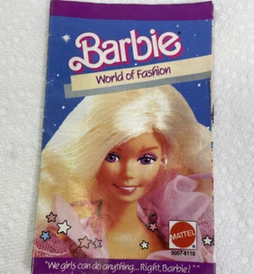 Barbie World of Fashion Booklet 1985 Mini Catalog 0007-6110 - Picture 1 of 11