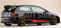 HONDA CIVIC EP3 TYPE R GRAPHICS SET STICKERS STRIPES CAR DECALS ALL COLOURS