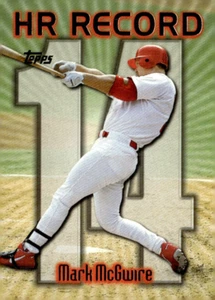Topps Home Run Parade Record 1999 #220 Mark McGwire Homer #14 Singles Set Break - Imagen 1 de 2