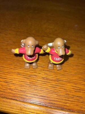 Nestlé Farfel 2.5" Alto Bendy Figura Flexible De Colección 1992 Russ Lote De 2 Foto 1 de 2