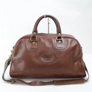 GHURKA Marley Hodgson No.152 Leather Duffel Bag – Brown, Shoulder Strap - Picture 1 of 10