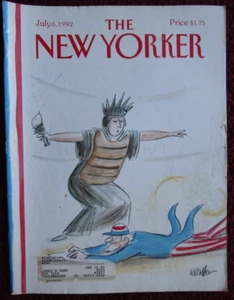 The New Yorker Magazine 1992 ~ Warren Miller Cover Art, Robert Bingham Story - Imagen 1 de 1