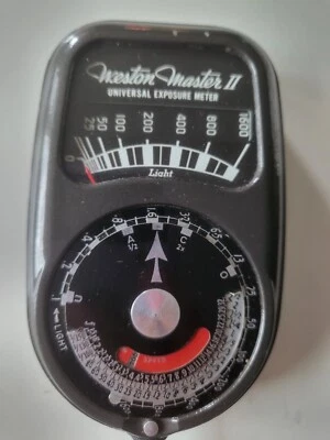 Medidor de luz de exposición Weston Master II de colección  Foto 1 de 3