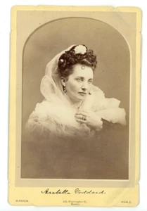 Vintage Kabinettkarte Arabella Goddard englischer Pianist Warren Foto - Bild 1 von 2