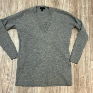 J. Crew 100% Will Gris Cuello en V Jersey Con Bolsillos Mujer Talla XS - Imagen 1 de 7