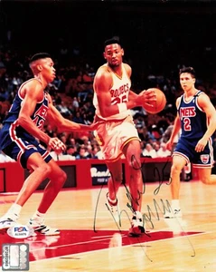 Robert Horry Houston Rockets Signed Autograph 8 x 10 Photo PSA DNA - Picture 1 of 2