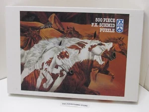 F.X. SCHMID FOUR WOLVES PUZZLE 500 PIECE NEW SEALED FREE SHIP - Picture 1 of 1
