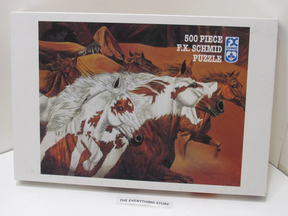 F.X. SCHMID FOUR WOLVES PUZZLE 500 PIECE NEW SEALED FREE SHIP - Image 1 of 1
