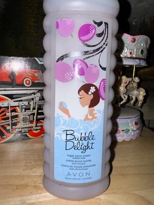Avon bubble delight bubble bath sugar plum cream 24 fl oz nos  - Image 1 of 2