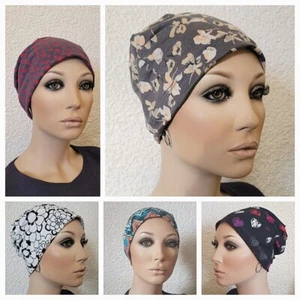 Bequeme Chemo MÜTZE Beanie Tag- und Nachtmütze Softcap Leicht CHEMOMÜTZE Bine - Bild 1 von 135