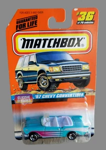 1998 MATCHBOX '57 Chevy Chevrolet Green Classic Decades Series 1:64 Chrome 5 SP - Picture 1 of 11