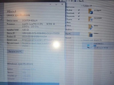 Dell Latitude E6410 Laptop Intel Core i5-2.53GHz 4GB 150GB DVD-RW WiFi Win10 - Image 1 of 4