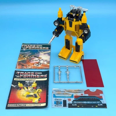 Vintage G1 Transformers Pre-rub SUNSTREAKER - 1984 Hasbro - Image 1 of 4