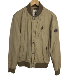 Timberland Men’s Brown Bomber Jacket Size Medium - Picture 1 of 8