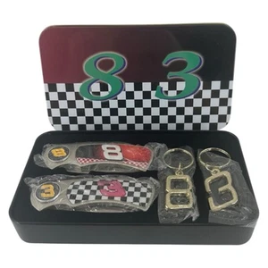 Nascar Dale Earnhardt And Dale Earnhardt Jr Collectible Knife And Keychain - Picture 1 of 7