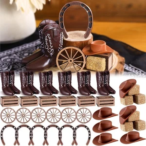 36 Pcs Western Cowboy Centerpieces for Table Mini Cowboy Wild West Party Deco... - Bild 1 von 7
