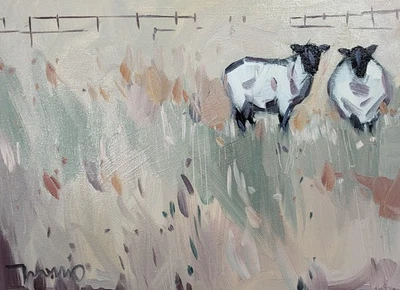 Коллекционная художественная картина художника фермы овец Хосе Трухильо 16x20 дюймов - Изображение 1 из 4