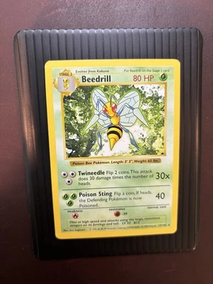Beedrill - Shadowless - Base Set - 17/102 - Rare - Pokemon - LP- - Image 1 of 4