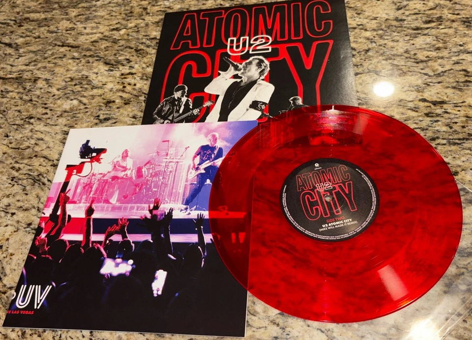 U2 - ATOMIC CITY - LIVE FROM SPHERE  - 10" RED VINYL WITH POSTER - RSD 2024 Foto 1 de 2