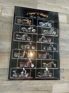Harley Davidson Motorcycles Through History 24 x 36 Color Poster-Read - Picture 1 of 8