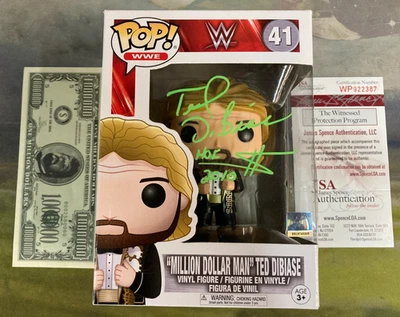 Ted Dibiase Signed Funko Pop 41 w/protector WWE Autographed JSA COA - Image 1 of 4