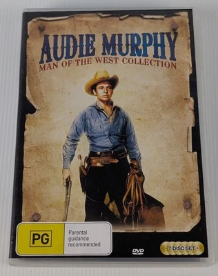 Audie Murphy Man Of The West Collection - Genuine Region 4 DVD 7 Disc Set - Image 1 of 2