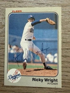 Ricky Wright autographed 1983 Fleer RC #226 - Picture 1 of 2